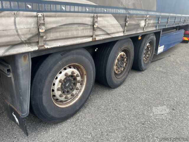 Nyitott ponyvás félpótkocsi SCHMITZ CARGOBULL SCB S3T Pritsche Schiebeplane Edscha Lift