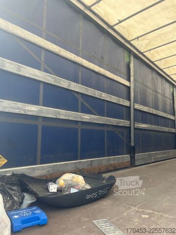 Nyitott ponyvás félpótkocsi SCHMITZ CARGOBULL SCB S3T Pritsche Schiebeplane Edscha Lift