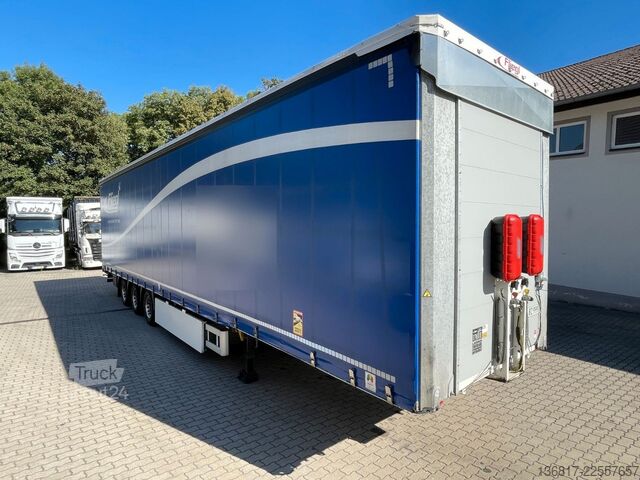 Semirremolque abierto con toldo FLIEGL SDS390 Mega Plane Edscha Liftachse Hubdach ice