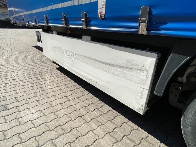 Semirremolque abierto con toldo FLIEGL SDS390 Mega Plane Edscha Liftachse Hubdach ice
