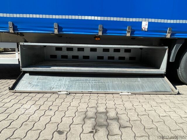 Semirremolque abierto con toldo FLIEGL SDS390 Mega Plane Edscha Liftachse Hubdach ice