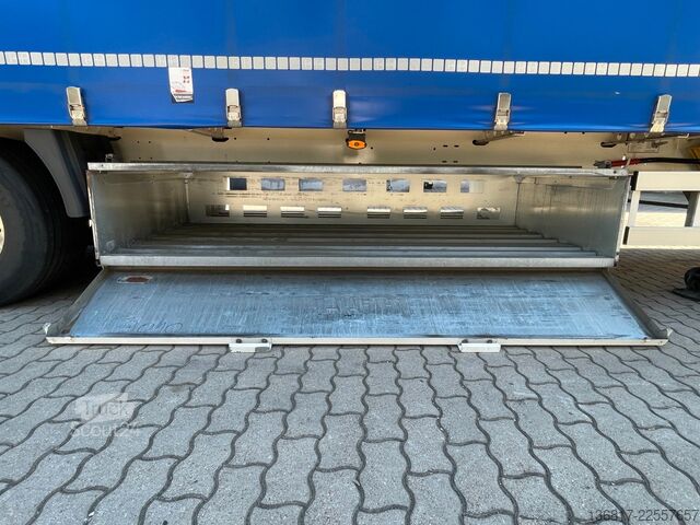 Semirremolque abierto con toldo FLIEGL SDS390 Mega Plane Edscha Liftachse Hubdach ice