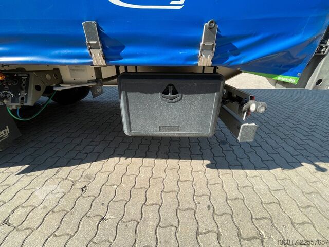 Semirremolque abierto con toldo FLIEGL SDS390 Mega Plane Edscha Liftachse Hubdach ice