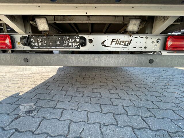 Semirremolque abierto con toldo FLIEGL SDS390 Mega Plane Edscha Liftachse Hubdach ice