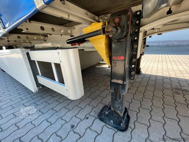 Semirremolque abierto con toldo FLIEGL SDS390 Mega Plane Edscha Liftachse Hubdach ice