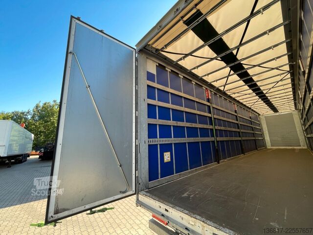 Semirremolque abierto con toldo FLIEGL SDS390 Mega Plane Edscha Liftachse Hubdach ice