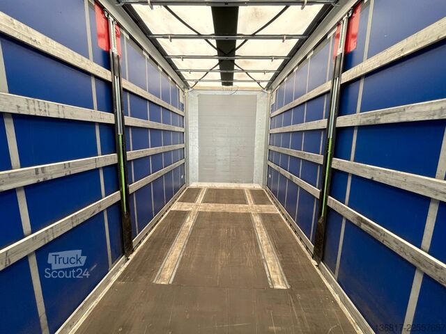 Semirremolque abierto con toldo FLIEGL SDS390 Mega Plane Edscha Liftachse Hubdach ice