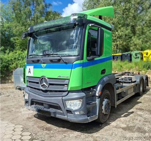 Крюковой мусоровоз MERCEDES-BENZ Antos 2543 L 6x2 Abrollkipper VDL Schub+Knick