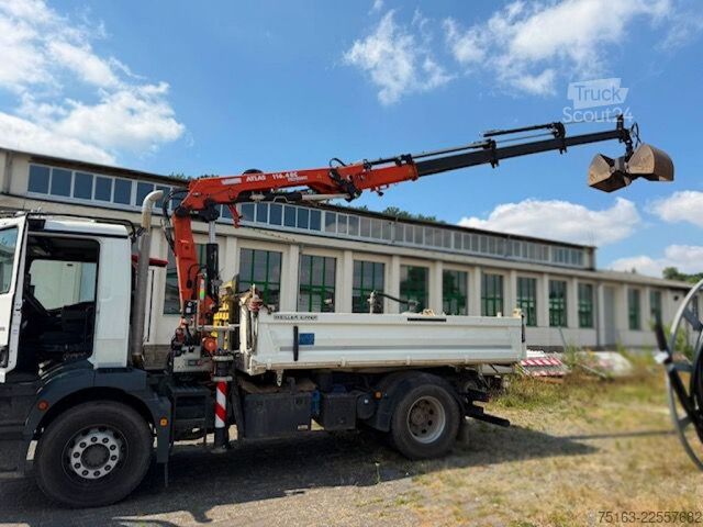Trīspusējs kravas pašizgāzējs MAN TG-M 18.320 4x2 2-Achs Kipper Kran Atlas 116.4RC