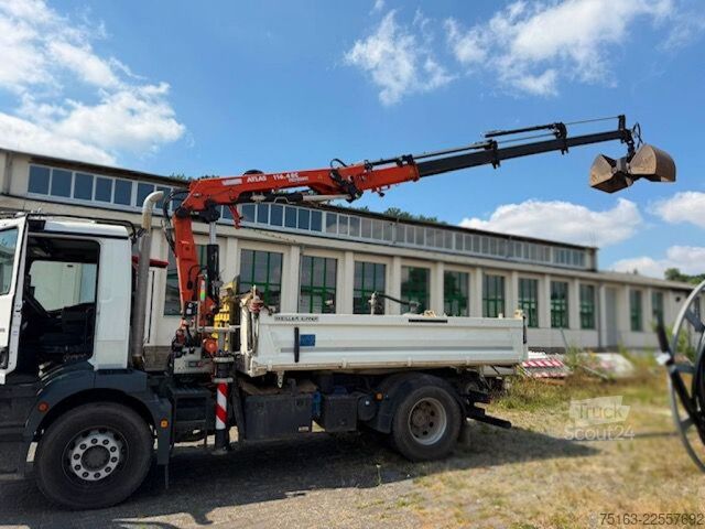 Pašizgāzējs kravas automašīna MAN TG-M 18.320 4x2 2-Achs Kipper Kran Atlas 116.4RC