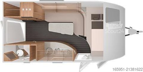 Rulotă Knaus Sport&Fun 480 QL Black Selection 1700kg,Dusche