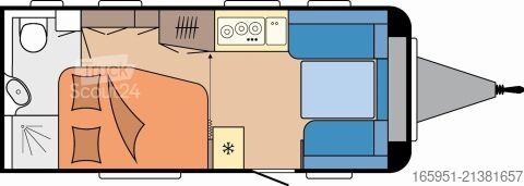 Wohnwagen Hobby De Luxe 495 WFB Auflastung 1800 kg