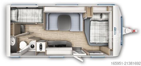 Husvagn Fendt Apero 560 SKM Dusche, 2000kg, TV Halter