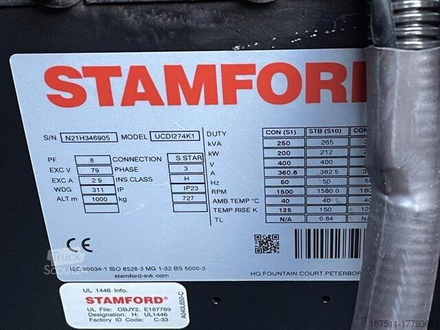 Aggregaat  FIMATEC CTDW-275LI SYN Noodaggregaat
