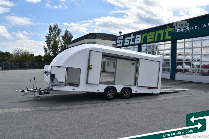 Autodraagwagen BRIAN JAMES TRAILERS Race Sport Seilwinde Zusatzrampen Solarpanele