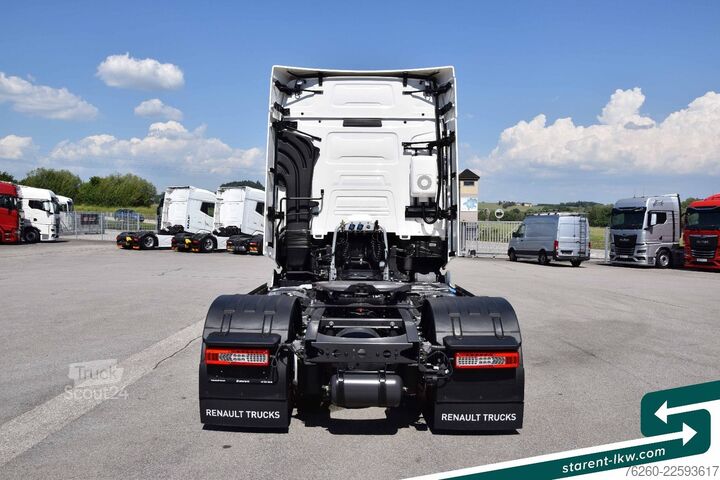 Standardní tahač RENAULT T520 Vollluftfederung Retader Standklima ACC ALU
