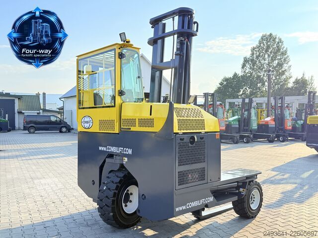 Dört yollu forklift Combilift C3000XL GAS DUPLEX 4550 FORK POSITIONER