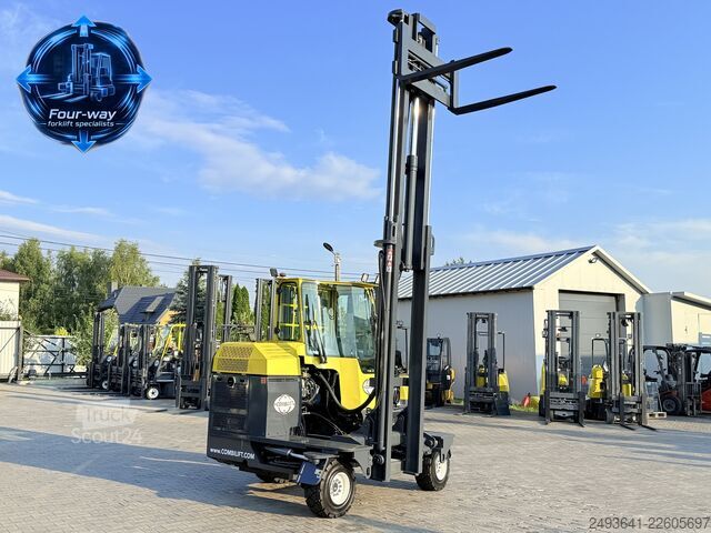 Dört yollu forklift Combilift C3000XL GAS DUPLEX 4550 FORK POSITIONER