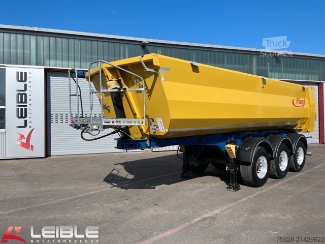 Tipper semitrailer FLIEGL DHKS350*24,5m³ Stahlmulde*StoneMaster*SAF-Achsen