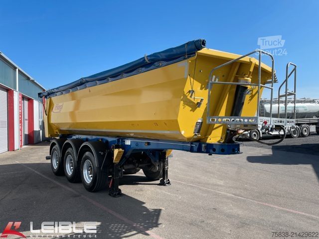 Tipper semitrailer FLIEGL DHKS350*24,5m³ Stahlmulde*StoneMaster*SAF-Achsen
