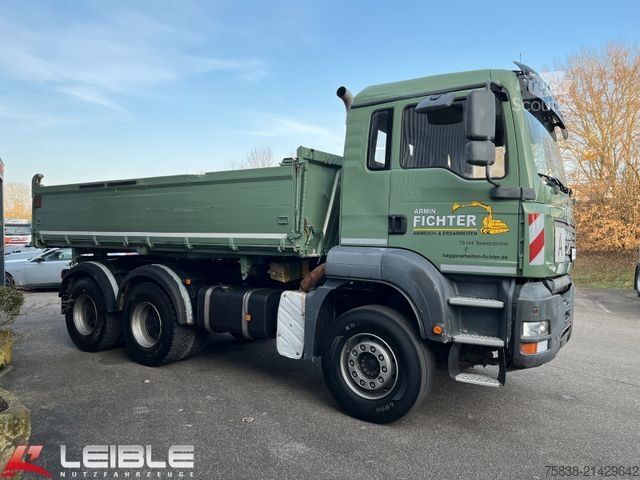 Tre-sidet tipbil MAN TGA 26.430 6x4BB*Meiller Kipper*AP-Achsen*Blatt*