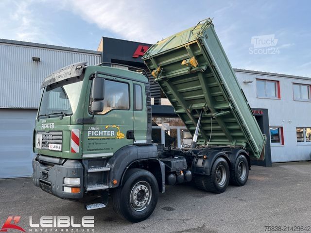 Tre-sidet tipbil MAN TGA 26.430 6x4BB*Meiller Kipper*AP-Achsen*Blatt*
