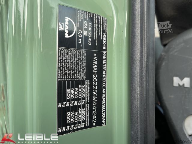 Tre-sidet tipbil MAN TGA 26.430 6x4BB*Meiller Kipper*AP-Achsen*Blatt*