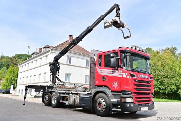 Camion forestier Scania R520  V8 Epsilon Q170Z82 Greifer Retarder E6 6x2