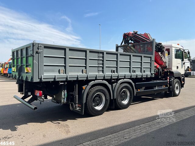 Ladepritsche Man TGA 26.320 6x4 Full Steel Manual Fassi 45 Tonme...