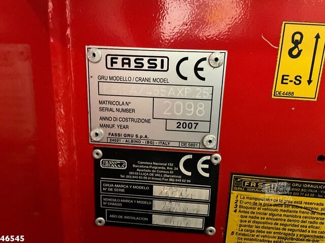 Ladepritsche Man TGA 26.320 6x4 Full Steel Manual Fassi 45 Tonme...