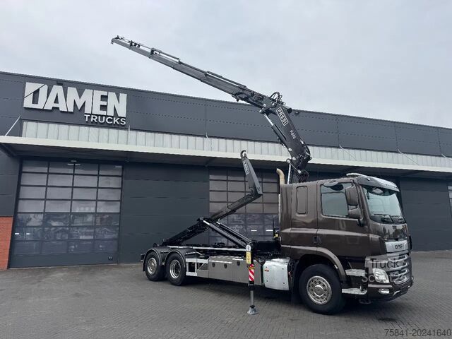 System med krogarm DAF CF 410 6x2 FASSI F 255A.2.25 + AJK Haakarmsysteem