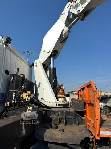 Kūbas + Krano BONFIGLIOLI 80.000, 4 ašys, 8X4 SCANIA 164 G 480 CASSONE + GRU BONFIGLIOLI