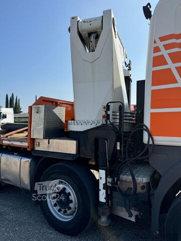Kūbas + Krano BONFIGLIOLI 80.000, 4 ašys, 8X4 SCANIA 164 G 480 CASSONE + GRU BONFIGLIOLI
