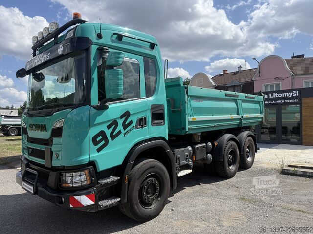 Wywrotka trójstronna SCANIA G 450 XT 6x4 BORDMATIC MEILLER TOP