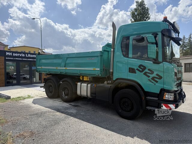 Wywrotka trójstronna SCANIA G 450 XT 6x4 BORDMATIC MEILLER TOP