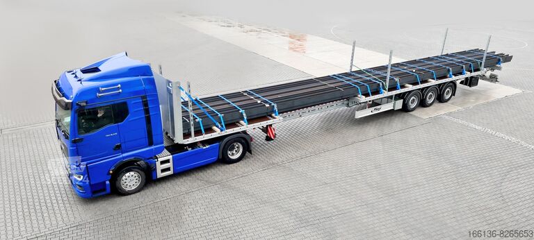 Платформа відкрита Fliegl SDS 390 Plateau mit Teleskopierung für Baustahlmattentransport