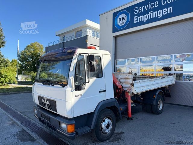 Driezijdige kipper MAN 10.163 3-S-Kipper Palf. Kran PK7000 10,70 m AHK