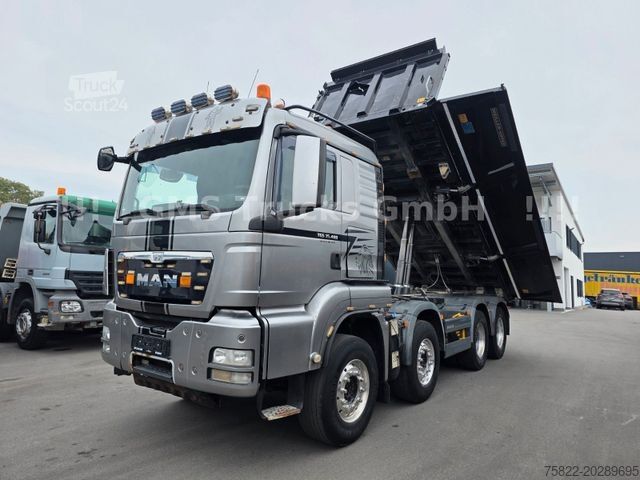 Tovornjak prekucnik MAN TGS 35.480 / WECHSEL Meiller Bordm + ISO Mulde