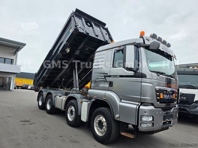 Tovornjak prekucnik MAN TGS 35.480 / WECHSEL Meiller Bordm + ISO Mulde