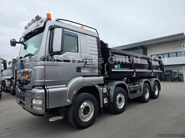 Tovornjak prekucnik MAN TGS 35.480 / WECHSEL Meiller Bordm + ISO Mulde