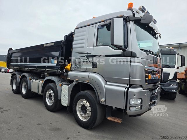 Трьохсторонній самоскид MAN TGS 35.480 / WECHSEL Meiller Bordm + ISO Mulde