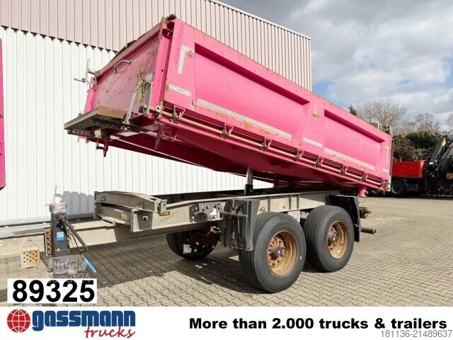 Three-way tipper trailer Schmitz ZKI 18-4.9, Stahlbordwände ca. 10m³, Rahmen