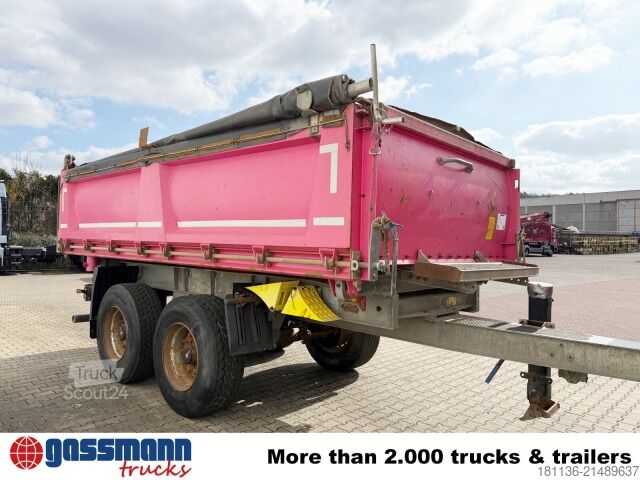 Three-way tipper trailer Schmitz ZKI 18-4.9, Stahlbordwände ca. 10m³, Rahmen