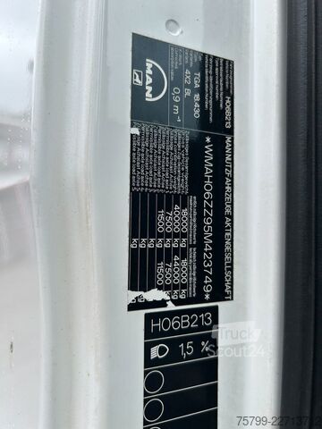 Vozidlo s hákom na kontajnery MAN 18.430 Knickhaken-Kranleitung-40 Fuß Container