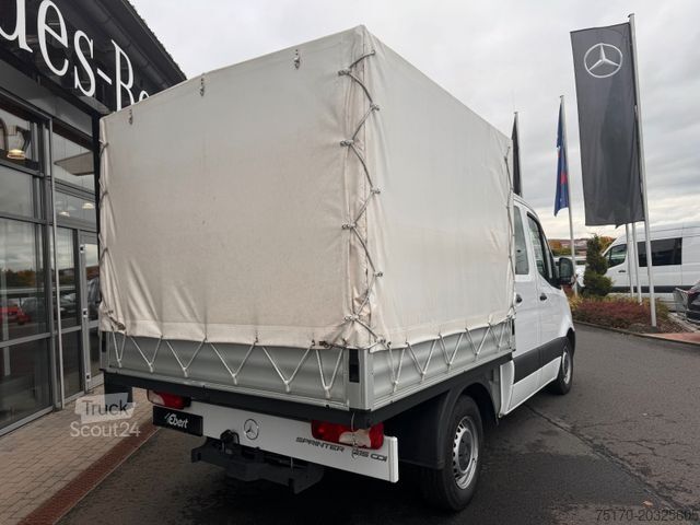 Furgon cu prelată laterală MERCEDES-BENZ Sprinter 215 CDI DoKa 9G Klima AHK SHZ