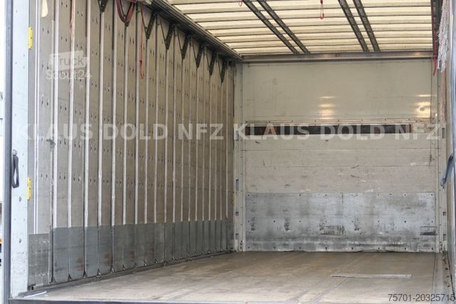 Camion plateau avec bâche RENAULT Premium 430 Getränkewagen Lift-/Lenkachse EU5