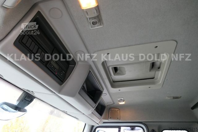 Camion plateau avec bâche RENAULT Premium 430 Getränkewagen Lift-/Lenkachse EU5