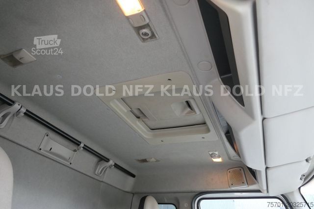Camion plateau avec bâche RENAULT Premium 430 Getränkewagen Lift-/Lenkachse EU5