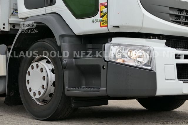Camion plateau avec bâche RENAULT Premium 430 Getränkewagen Lift-/Lenkachse EU5