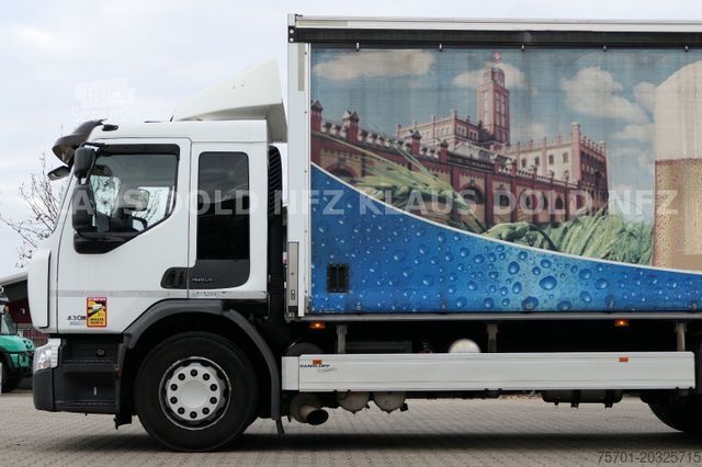 Camion plateau avec bâche RENAULT Premium 430 Getränkewagen Lift-/Lenkachse EU5